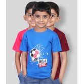 JILZ - Multicolor Cotton Boy's T-Shirt ( Pack of 3 ) - None