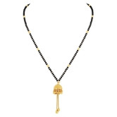 Jhumki Style One Granm Gold Plated Mangalsutra - Golden