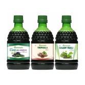 NUTROCOPIA Neem Karela Jamun, Triphala & Giloy Tulsi Juices Pack of 3 of 400 ML(1200 ML)