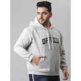 Printed Hooded Sweatshirt Grey 4XL