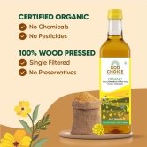 Organic Yellow Mustard Oil | Wood Pressed | Single-Filtered-500 ML Pet Bottle