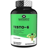 NATURYZ Testo-6 Plant Natural Testosterone Booster for Men with Tribulus & Ashwagandha - 50 Tablets