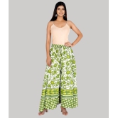 Rangun - Green Cotton Flared Womens Palazzos ( Pack of 1 ) - None