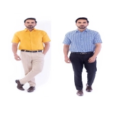 DESHBANDHU DBK - Multicolor Cotton Regular Fit Mens Casual Shirt (Pack of 2 ) - None