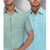 DESHBANDHU DBK - Multicolor Cotton Regular Fit Mens Formal Shirt (Pack of 2) - None