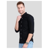 Paul Street Cotton Blend Slim Fit Solids Mens Casual Shirt - Black ( Pack of 1 ) - None