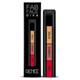 RENEE Fab Face 3 In 1 Makeup Stick Diva, Includes Eyeshadow, Blush & Lipstick, 4.5gm