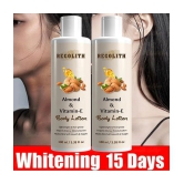 REGOLITH Almond & Vitamin E Body Lotion For Whitening & Brightening Skin, 100 ml (Pack of 2)