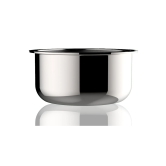 Stahl Triply Stainless Steel Artisan Tope with Lid (Size - 24cm/5.7ltr) by Mahavir Home Store