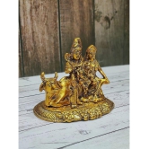 PAYSTORE - Aluminium Shiv Family God Idol ( 15 cm )