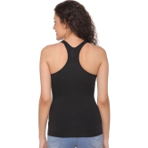 Sona 8008 Black Camisole Racer Back for Gym Workout, Exercise, Yoga etc-S / Black / Cotton