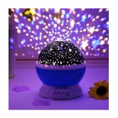 FLOZACK  Star Master Colorful LED 360 Degree Rotating Moon Light Projector Night - Multicolor Night Lamp ( Pack of 1 )