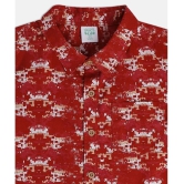 MINI KLUB Single 100% Cotton Half Sleeves Shirt ( Red ) - None