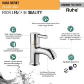 Kara Pillar Tap Brass Faucet- by Ruhe®