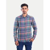 Radprix 100% Cotton Regular Fit Checks Full Sleeves Mens Casual Shirt - Green ( Pack of 1 ) - None