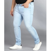 Urbano Plus Regular Fit Washed Mens Jeans - Light Blue ( Pack of 1 ) - None