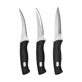 LA'FORTE 3 Pcs Knife Set Ultra Sharp (Black)