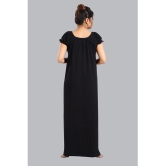 FOMTI Black Cotton Nighty - Free Size