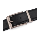 Loopa - Black Faux Leather Mens Reversible Belt ( Pack of 1 ) - None