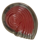Ceramic Dining Red Sea Shell  Glazed Ceramic Serving Platter