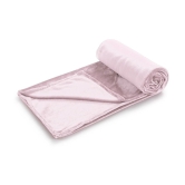 HOMETALES - Flannel Solid Double Blanket ( 220 cm x 210 cm ) Pack of 1 - Pink - Pink