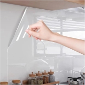 FOIL PAPER FOIL STICKER Clear Transparent Kitchen Backsplash Protective Contact Paper Removable Clear Wall Protector Oil Proof Waterproof Sticker