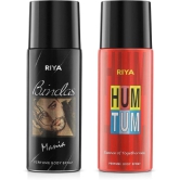 Riya Bindas & Hum Tum Deodorant Spray & Perfume For Unisex 300 ( Pack of 2 )