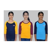 JILZ - Multi 100% Cotton Girls T-Shirt ( Pack of 3 ) - None