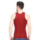 NRG Mens Sleeveless Colour Cotton Vest  ( Pack of 1 Red ) G23