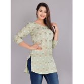 JC4U - Green Rayon Women''s Straight Kurti ( Pack of 1 ) - None