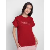 Bewakoof - 100% Cotton Regular Red Women's T-Shirt ( Pack of 1 ) - None