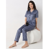 Smarty Pants Grey Satin Womens Nightwear Nightsuit Sets ( Pack of 1 ) - None