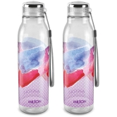 Milton Helix 1000 Pet Water Bottle, Set of 2, 1 Litre Each, Purple - Purple