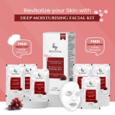 Deep Moisturising Red Grapes & Hyaluronic Acid  Facial Kit, Face Wash and Bleach