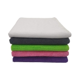 SOFTSPUN Microfiber Cloth - 5 pcs - 40x40 cms - 340 GSM Multicolor - Thick Lint & Streak-Free Multipurpose Cloths - Automotive Microfibre Towels for Car Bike Cleaning Polishing Washing & Det