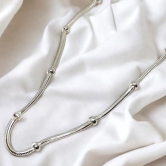 Silver ball Chain for Women