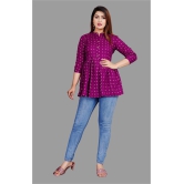 SIPET - Purple Rayon Womens Tunic ( Pack of 1 ) - None