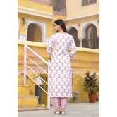 Kurta - IvoryPink-L