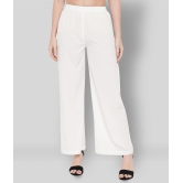 ALL WAYS YOU - White Polyester Regular Fit Womens Formal Pants  ( Pack of 1 ) - None