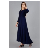 SIPET - Blue Rayon Womens Flared Kurti - S