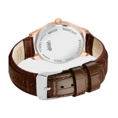 Newman Brown Leather Analog Men's Watch