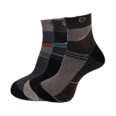 Dollar Socks Cotton Casual Ankle Length Socks Pack of 3 - Multi