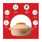 Milton Crisp Dlx 2000 Insulated Inner Steel Casserole, 1.70 Litres, Orange - Orange