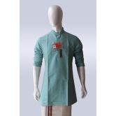 Pastel Blue Color Silk Kurta