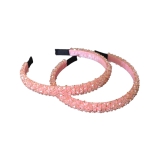 Flaunt Your Style - Crystal 4 Layer Hair Bands-Blush Pink