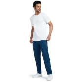 XYXX Blue Cotton Plain Trackpants Single - XL