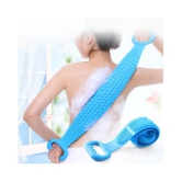 GLUN silicon body scruber belt Short Handle Back Scrubber