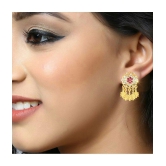 VIVASTRI Pink Stud Earrings ( Pack of 1 ) - Pink