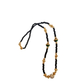 Black Beads Traditional Indian Mangalsutra Gold Plated Necklace for Women