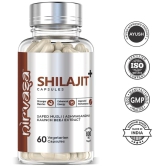 Nirvasa Pure Shilajit for Vigour & Vitality, enriched with Shilajit, Safed Mulsi, Aswagandha and Kaunch Beej Extract (2 X 60 Cap)
